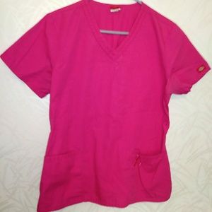 Dickies Breast Cancer Awareneas Scub Top Jr Fit